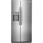 GRSS2352AF Frigidaire Gallery 33 in. 22.3 cu. ft. Standard Depth Side by Side Refrigerator in Smudge-Proof Stainless Steel
