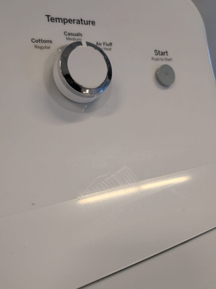 GE GTX33GASK1WW 6.2 cu. ft. Gas Dryer in White - Image 5