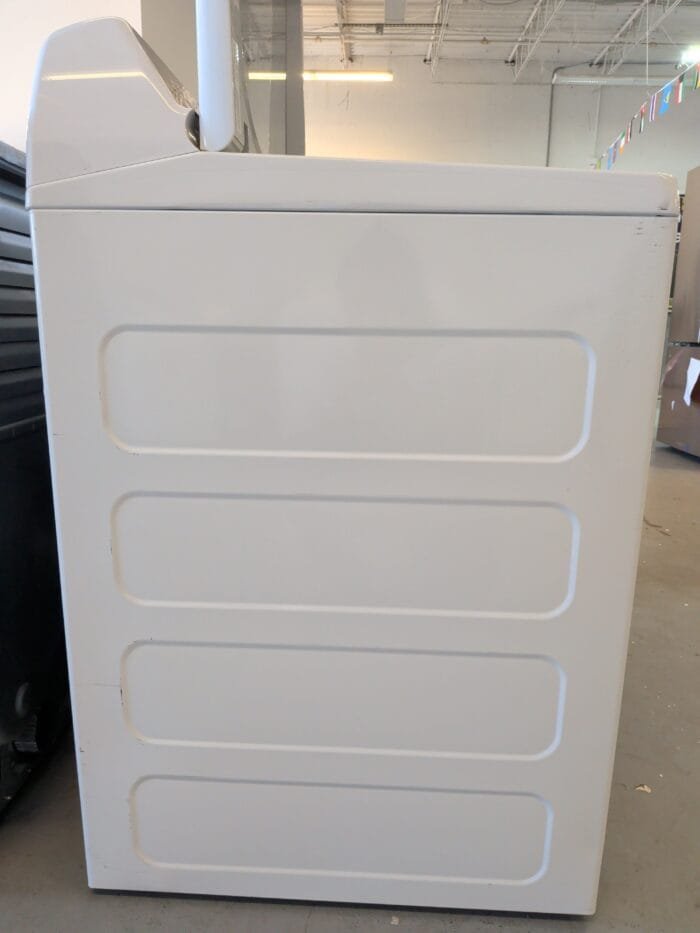 GE Profile PTW600BSRW 5.0 cu. ft. High-Efficiency Smart Top Load Washer in White with Impeller and Microban Technology S & GE Profile  PTD60EBSRWS 7.4 cu. ft. Smart Electric Dryer in White with Sanitize Cycle and Sensor Dry - Image 7