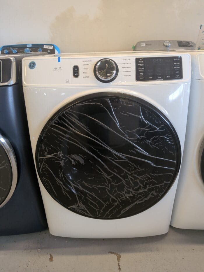 GE GFD55ESSNWW 7.8 Cu. Ft. Smart Front Load Electric Dryer with Sanitize Cycle - Image 2
