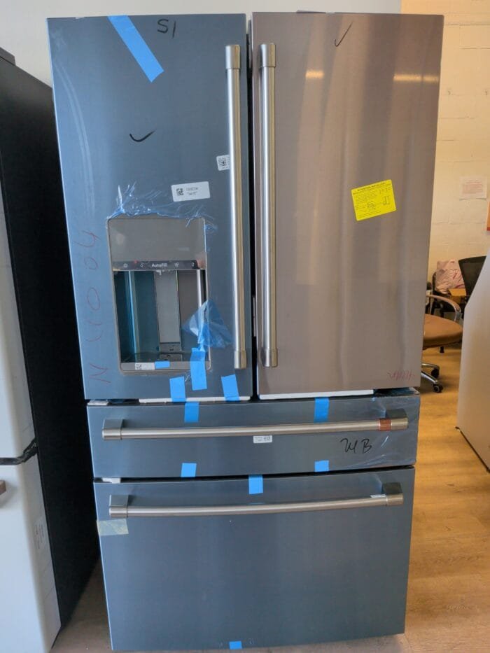 cafe CVE28DP2NS1 27.8 cu. ft. Smart 4- Door French Door Refrigerator with Convertible Middle Drawer in Stainless Steel, Autofill Dispense - Image 2
