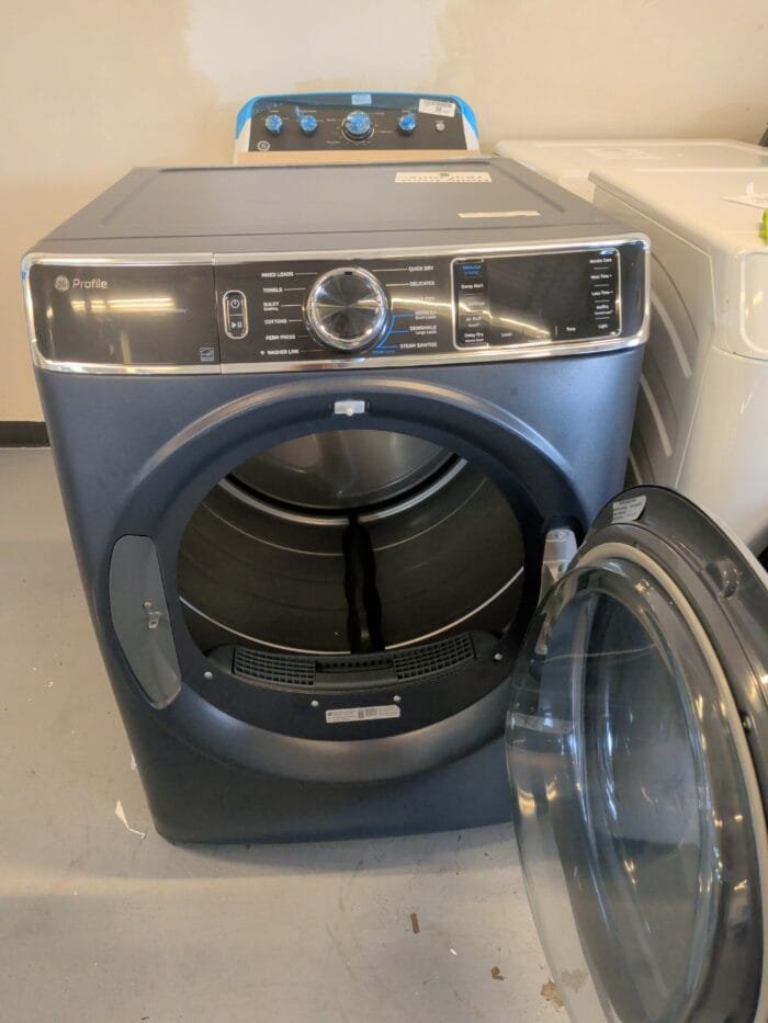 PFD87ESPVRS GE Profile 7.8 Cu. Ft. Capacity Smart Front Load Electric Dryer with Steam and Sanitize Cycle - Image 3