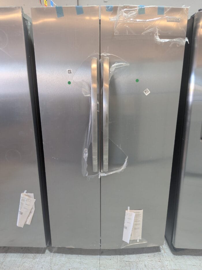 FRSN2610AF Frigidaire 36 in. 26 cu. ft. Standard Depth Side-by-Side Refrigerator in Smudge-Proof Stainless Steel with CrispSeal Crispers - Image 2