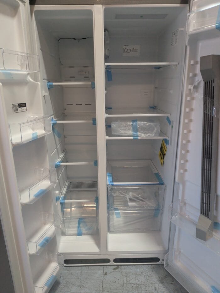 FRSN2610AF Frigidaire 36 in. 26 cu. ft. Standard Depth Side-by-Side Refrigerator in Smudge-Proof Stainless Steel with CrispSeal Crispers - Image 3