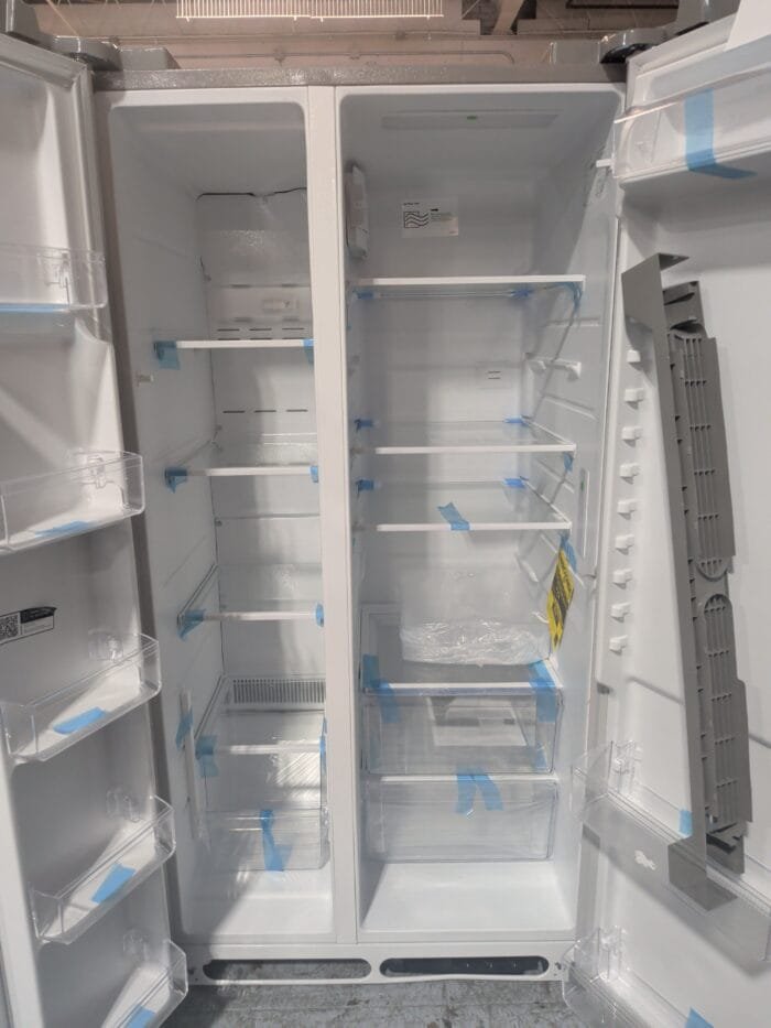 FRSN2610AF Frigidaire 36 in. 26 cu. ft. Standard Depth Side-by-Side Refrigerator in Smudge-Proof Stainless Steel with CrispSeal Crispers - Image 3