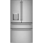 cafe CVE28DP2NS1 27.8 cu. ft. Smart 4- Door French Door Refrigerator with Convertible Middle Drawer in Stainless Steel, Autofill Dispense